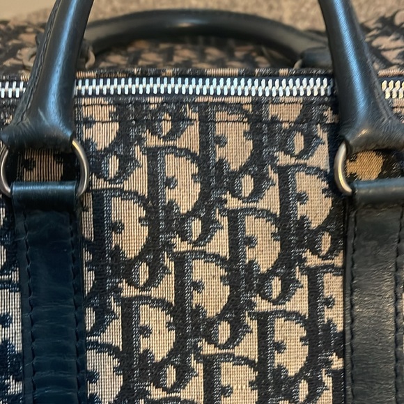 💎Authentic vintage Dior trotter canvas leather Boston bag w/original tags - Picture 15 of 16